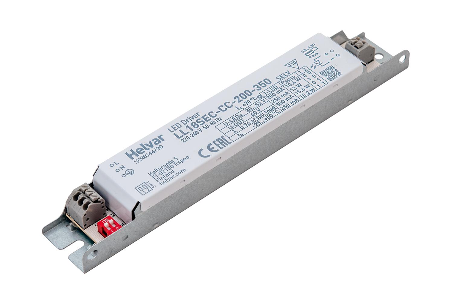 SELV protected non-dimmable 18W LED driver